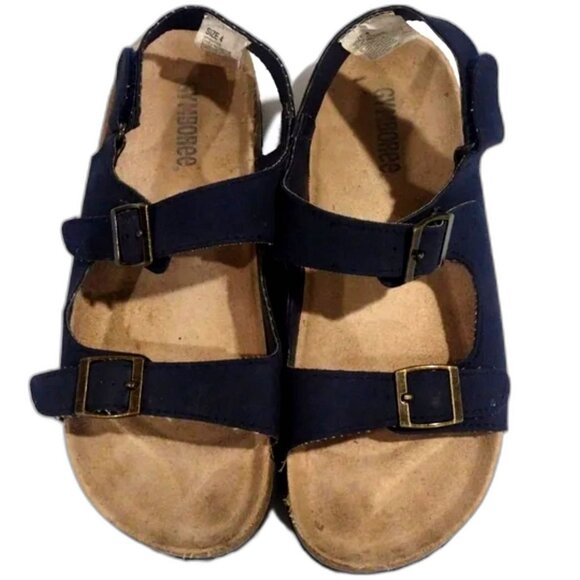 Gymboree Toddler Black Buckle Sandals  Shoes – Size 4 - Good Condition - Picture 1 of 7